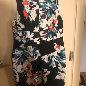 flower abstract print dress